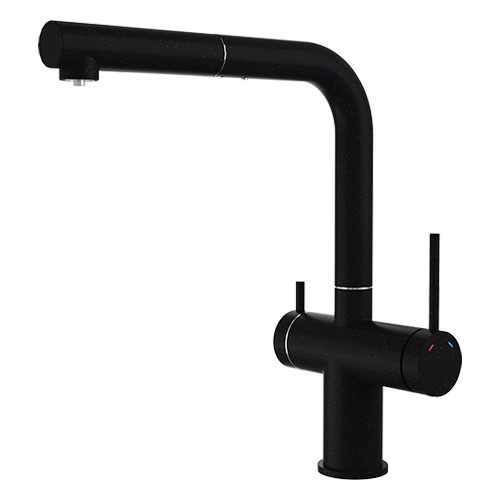 RIVELATO Смеситель BRENTA 1574530 nero Г-обр. с краном питьевой воды D-35мм nero арт.
