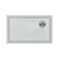 Мойка LUMI 74UNI-SKEW, IT-GRANIT, LU74SK-WH, белый, 740х440, Paulmark