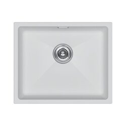 Мойка LUMI 55UNI, IT-GRANIT, LU55-WH, белый, 555х460, Paulmark