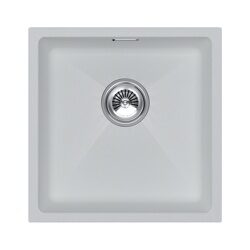 Мойка LUMI 45UNI, IT-GRANIT, LU45-WH, белый, 455х460, Paulmark